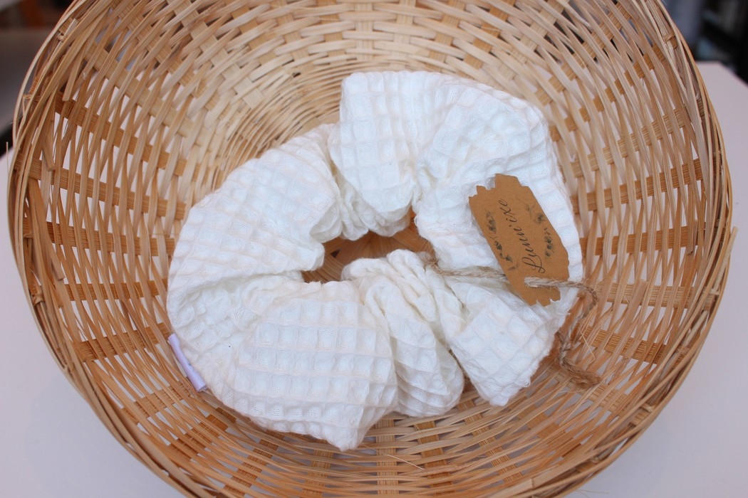 Chouchou XXL - Blanc gauffré