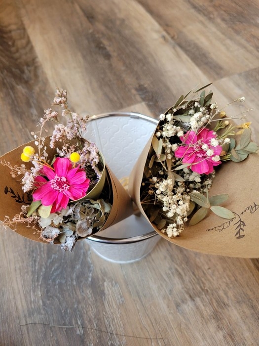 Petit bouquets rose éternelle - Petite marguerite rose