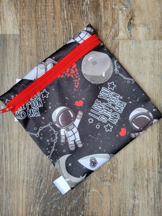 Moyen sac réutilisable à fermeture simple - Astronaute