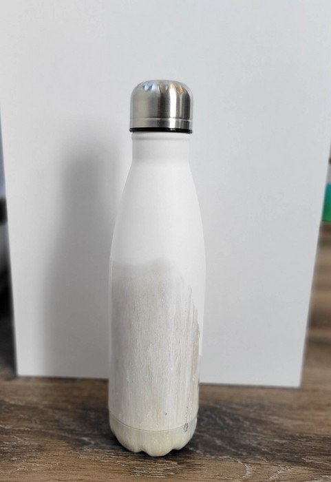 Bouteille Acier Inoxydable - Gris Blanc