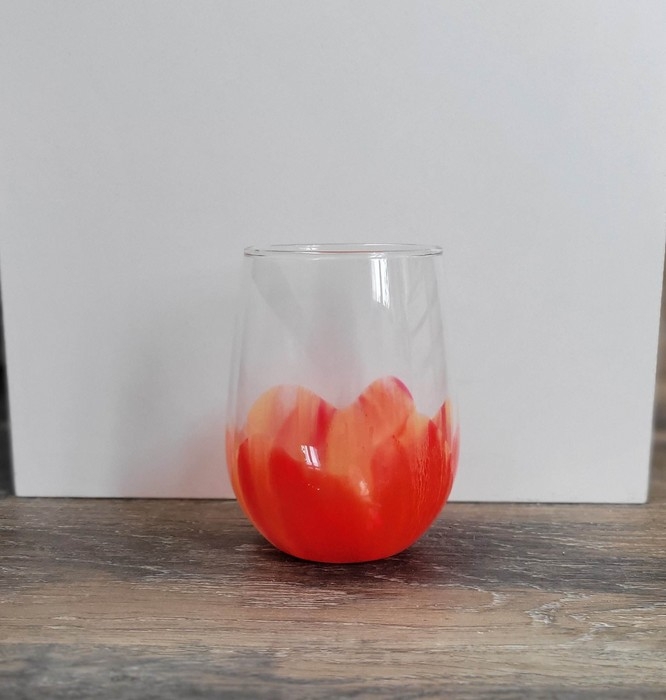 Verre - Rouge Feu
