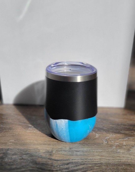 Verre Inox - Bleu noir