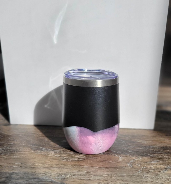 Verre Inox - Rose pêche