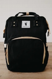 Sac à couches - sac à dos - Uni Noir