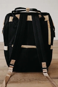 Sac à couches - sac à dos - Uni Noir