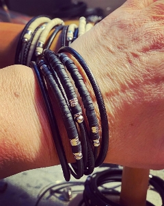 Bracelet G - Bracelet Multi rangée Noir