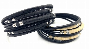 Bracelet G - Bracelet Multi rangée Noir