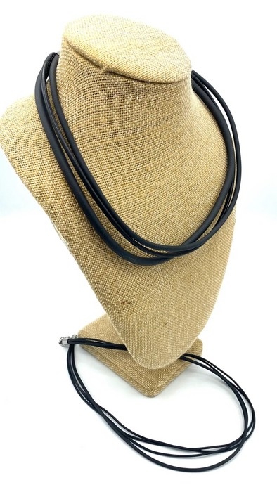 Collier duo C - Catoutchou acier inoxydable