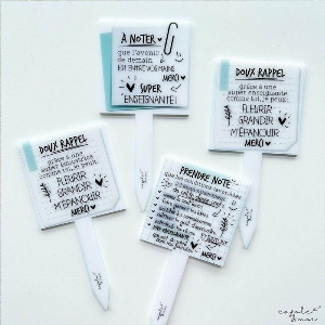 Affiche pour plante - Doux Rappel, Super enseignante