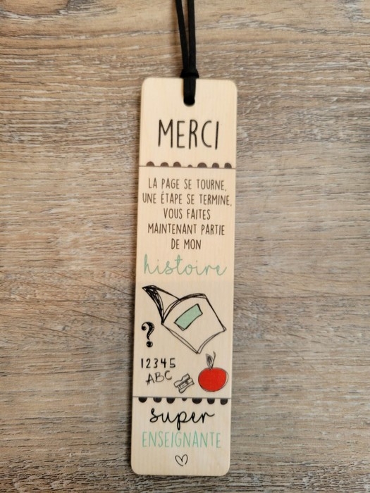 Signet Cadeau - Super éducatrice, histoire