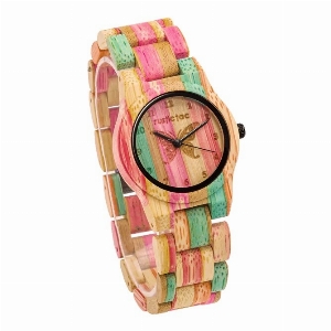 Montre en bois pour femmes - RAINBOW