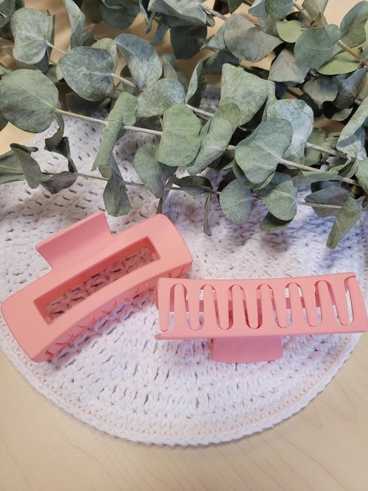 Pince à cheveux - Rose pâle