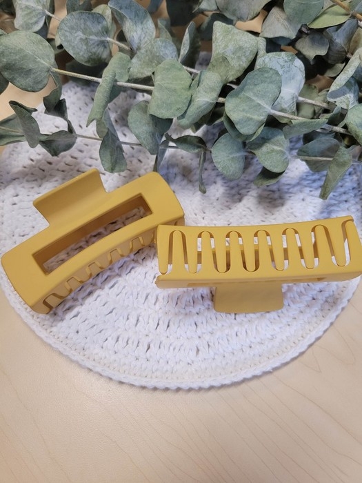 Pince à cheveux - Moutarde