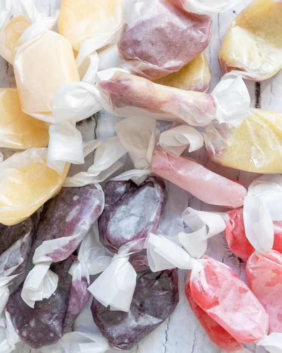 Boîte bonbons aux fruits