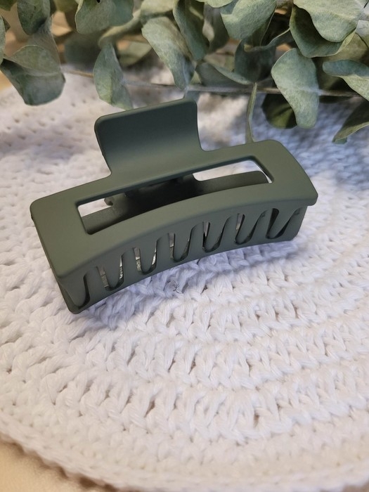 Pince à cheveux moyenne - Eucalyptus foncé