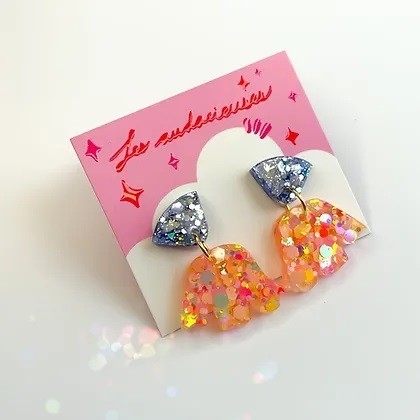 Boucles d'oreilles - Abigaëlle en SORBET