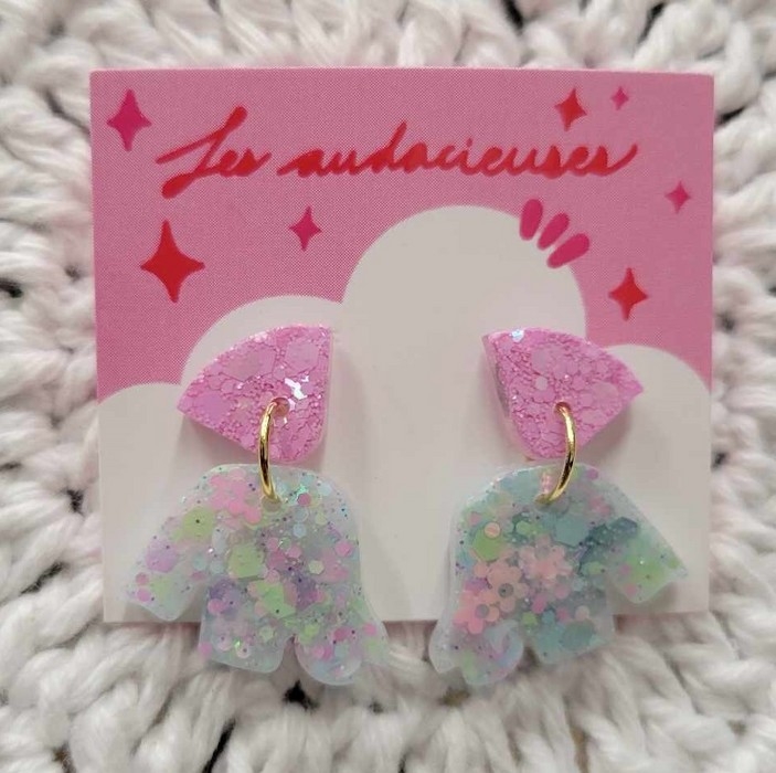 Boucles d'oreilles - Abigaëlle en COQUILLAGE