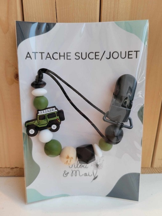 Attache suce - Jeep kaki