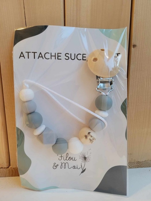 Attache suce - Gris pâle