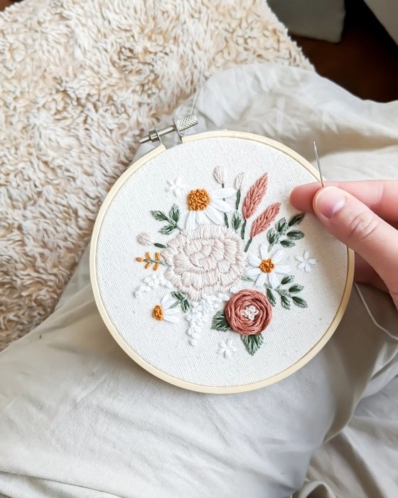Ensemble de Broderie - Fleurs du Printemps