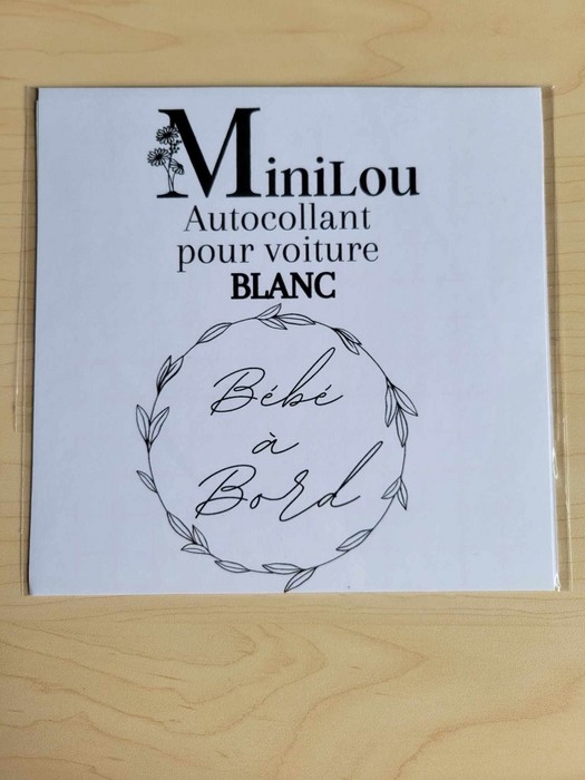 Autocollant Voitures - Bébé à Bord Feuilles