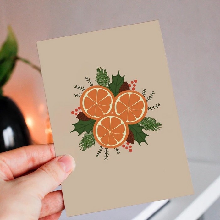 Carte de Noël - Bouquet