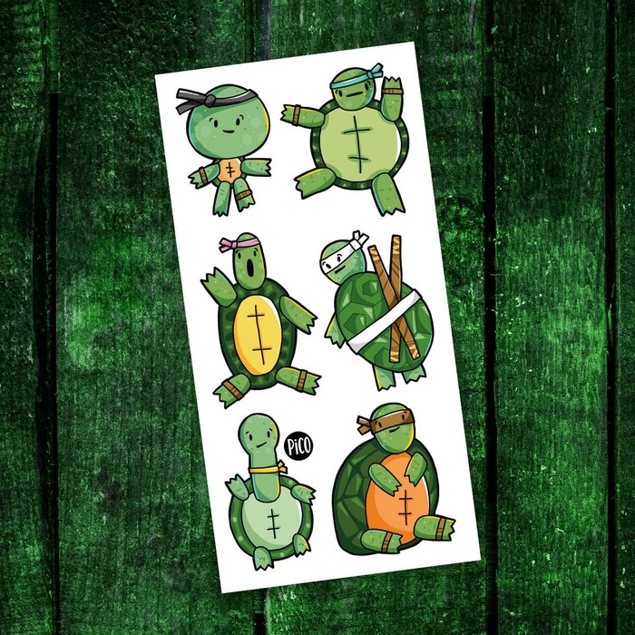Tatouage Temporaire - Les Ninjas Sympas