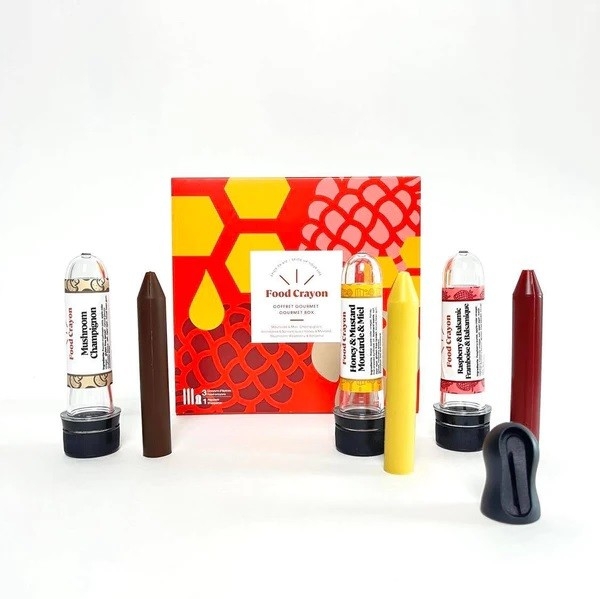 Food Crayon Coffret - Moutard & Miel, Champignon, Framboise Balsamique