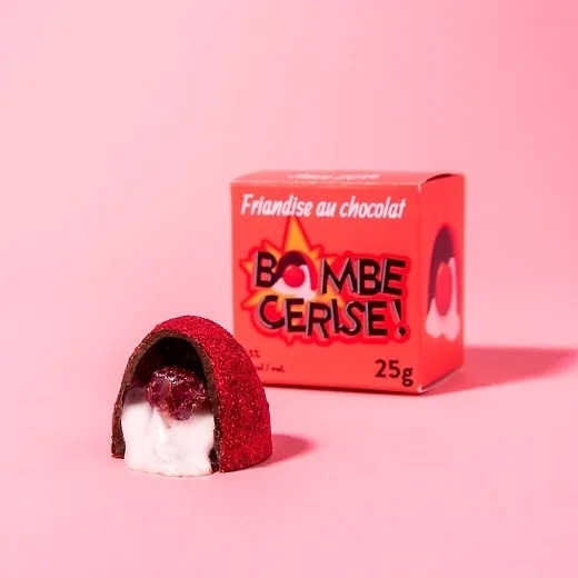 Bombe de Chocolat chaud - Bombe Cerise 25G