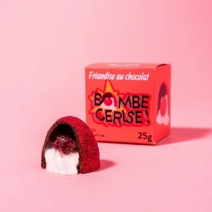 Bombe de Chocolat chaud - Bombe Cerise 25G