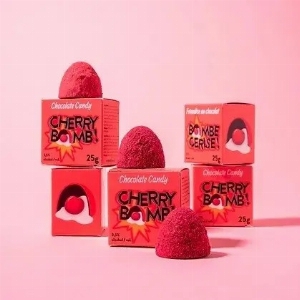 Bombe de Chocolat chaud - Bombe Cerise 25G