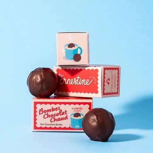 Bombe de Chocolat Chaud - Deux Bombe de Chocolat Chaud 50G