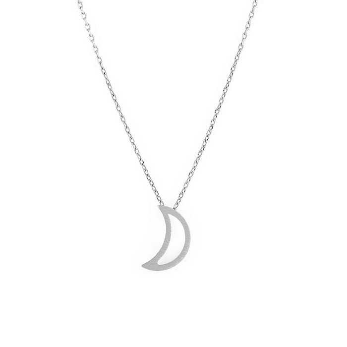 Collier Moon Necklace - Argent