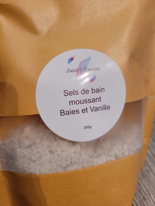 Sel de bain moussant - Baies et Vanille