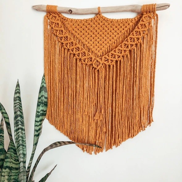 MACRAMÉ - MOUTARDE - 19"