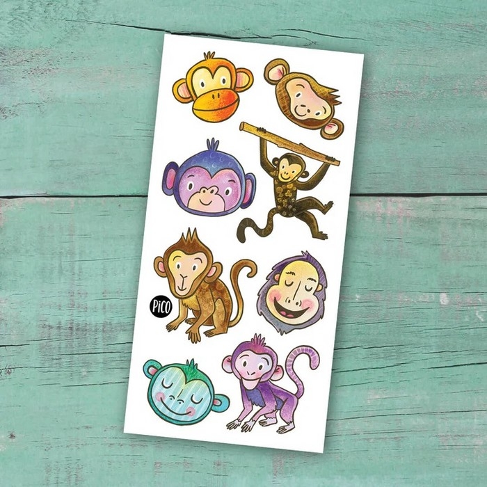 Tatouage Temporaire - Singes