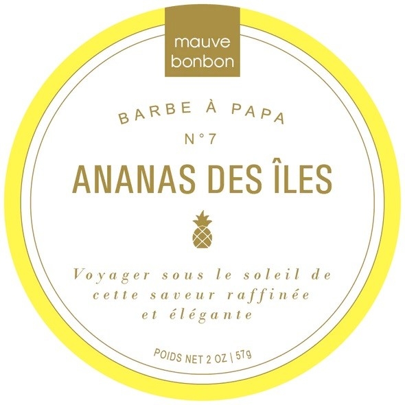 BARBE A PAPA - ANANAS DES ILES - 57G