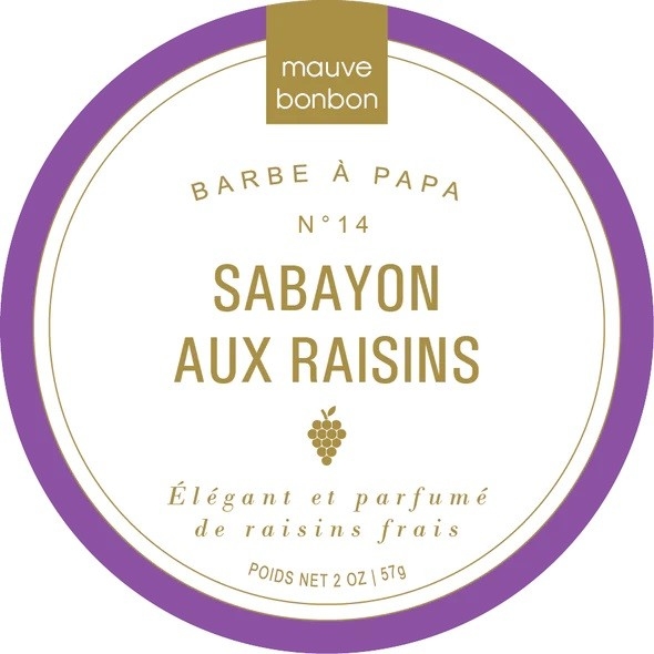 BARBE A PAPA - SABAYON AUX RAISINS - 57G