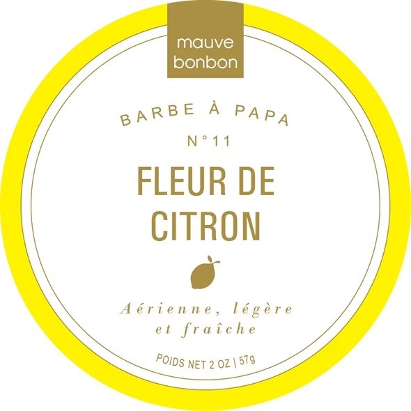 BARBE A PAPA - FLEUR DE CITRON - 57G
