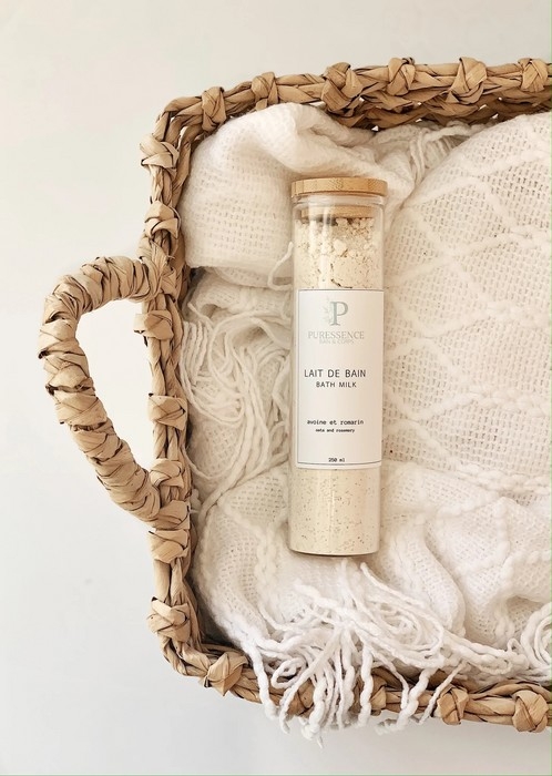 LAIT DE BAIN - AVOINE & ROMARIN - 255 GR