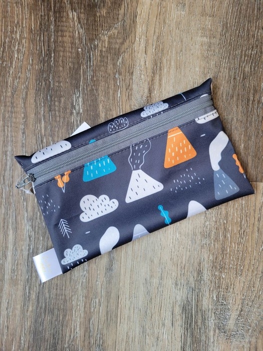 Sac réutilisable rectangle - Nuages volcans