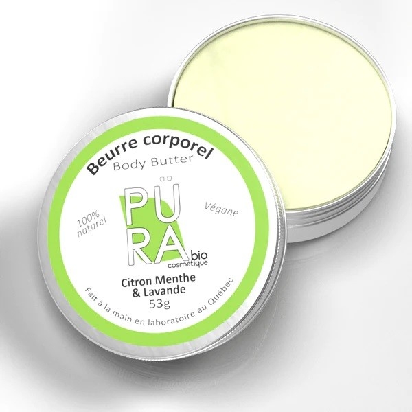 Beurre corporel - Lavande, menthe et citron g