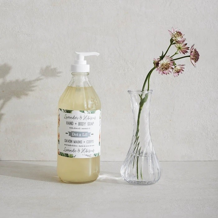 Savon à mains - Lavande et hibbiscus
