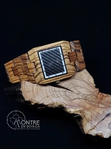 MONTRE EN BOIS ZEBRAZEUS