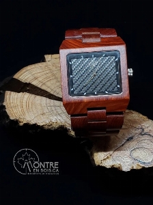 MONTRE EN BOIS TITAN RHEA BLACK 47MM