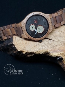 MONTRE EN BOIS QUANTUM DARK
