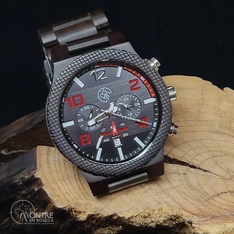 MONTRE EN BOIS EBONYLUXX CHRONO